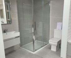 shower enclosure chrome