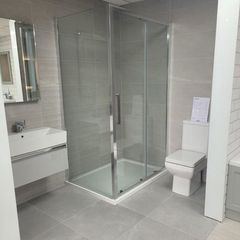 shower enclosure chrome