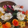 Artificial flower basket Image 5