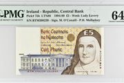 Ireland | 1999 | 5 Pounds | P.75b | Rtm 398239 | Pmg Graded | Unc