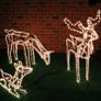 Indoor/Outdoor Light Rope Reindeer Family Large Stag, Doe And Baby With Warm White Lights Image 2