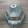 Ceiling Light Shade- Blues And Silver. In Great Condition. Image 6