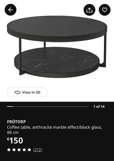 coffee table ikea frotorp