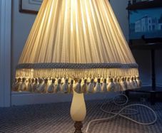 Onyx and Brass Vintage Lamp