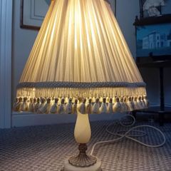 Onyx and Brass Vintage Lamp