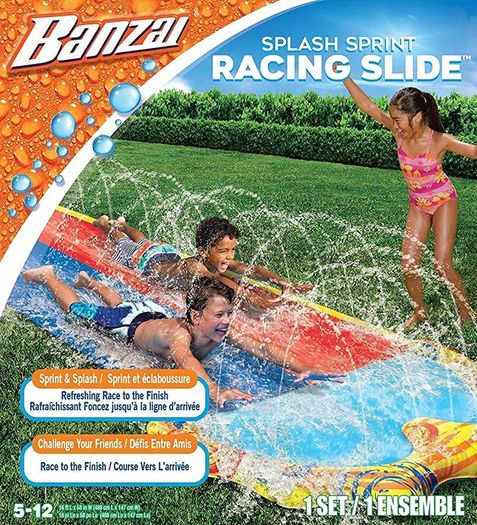 16ft Splash Sprint Racing Water Double Slider Water Slide (FREE SHIPPING)