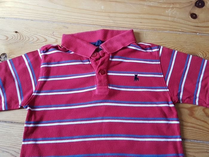 Age 3-4 Red Polo Shirt Teeshirt