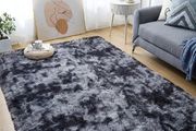 Washable Area Rugs 120 x 160 cm for Bedroom High Pile Non-Slip Modern Rug Shaggy Soft Floor Carpets Mat for Children Living Room