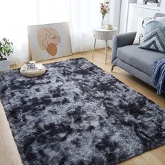 Washable Area Rugs 120 x 160 cm for Bedroom High Pile Non-Slip Modern Rug Shaggy Soft Floor Carpets Mat for Children Living Room