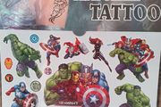 Kids super hero temporary tattoos
