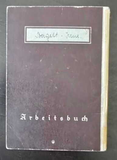 WWII German Arbeitsbuch Labor Book