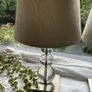 Pair of Glass Crystal-Style Table Lamps Image 3