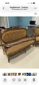 antique sofa and chairs.