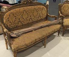 antique sofa and chairs.