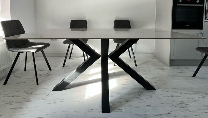 Brand new(Rarely used) dining table with no chairs(Negotiable)