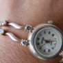 Vintage INDURO Watch for Women, Sterling Silver Bracelet Watch, Handmade 925 Sterling Silver Watch, Watch for Her Birthday Gift, Ladies Watch Japan Made (Works well, fresh battery) Image 4
