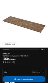 Ikea table top - Pinnarp/Karlby