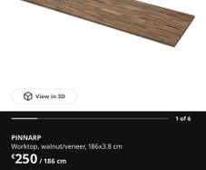 Ikea table top - Pinnarp/Karlby