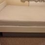 PRICE DROP - IKEA White Double Bed Frame with Slatted Base Image 3