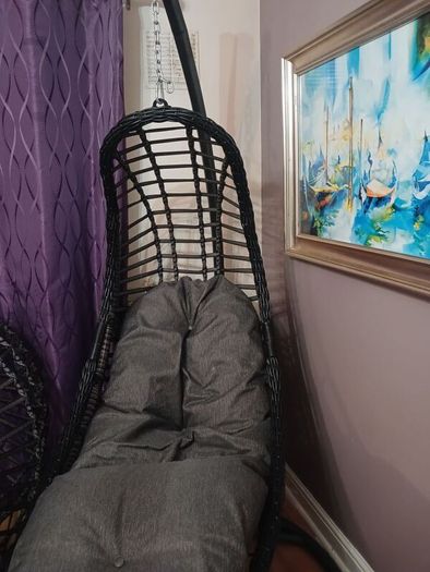 rattan swing chair