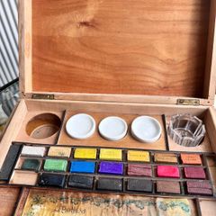 Antique Bourgeois Aine Paris Watercolour Paint Artist Box