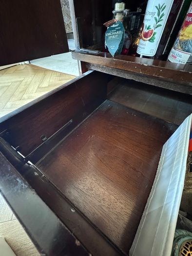 Vintage Drinks Cabinet/ TV Unit, Solid Wod