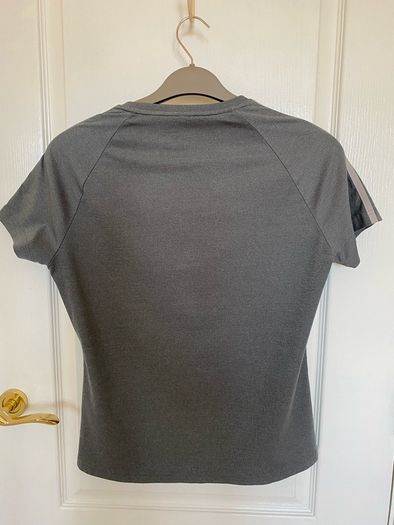 Adidas 3-Stripes Fitted T-Shirt Grey Size M