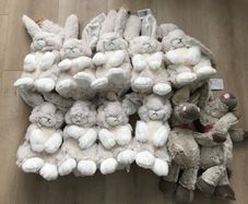 Rabbit and Donkey Plush Toys Brand New