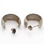Vintage 925 Sterling Silver Scroll Engraved Earrings Image 4
