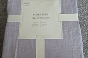 pure linen deep fitted sheet and 2 pillowcases