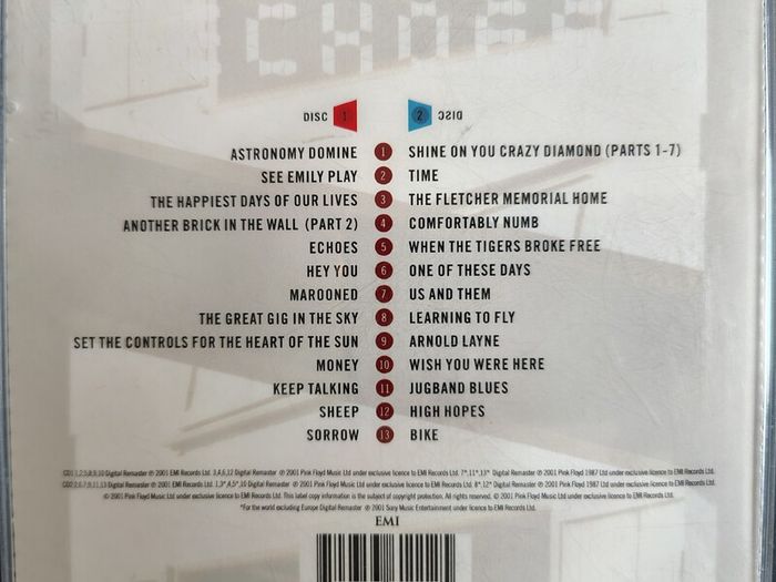 Pink Floyd - Echoes (The Best Of Pink Floyd) 2xCD (2001) Classic Rock EX+