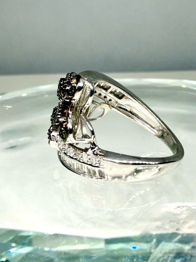 Diamond Designer-Inspired Multi-Color Diamond Floral Ring