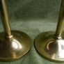 Vintage Solid Brass Pair of Candlestick Holders Image 4