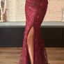 Stunning Burgundy Evening Gown Brand New with Tags Image 8
