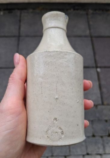 Vintage stoneware ink bottle