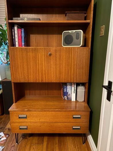 Mid century bureau cabinet