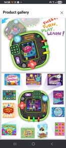 Green Leapfrog Rockit Twist Educational Learning Game toy console handheld