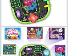 Green Leapfrog Rockit Twist Educational Learning Game toy console handheld