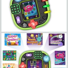 Green Leapfrog Rockit Twist Educational Learning Game toy console handheld
