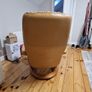Tan Leather Reclining Chair. Image 5