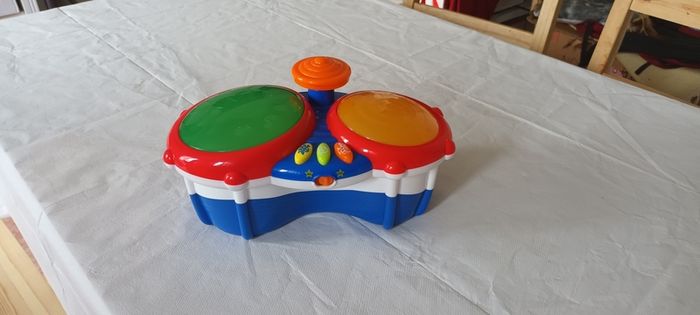 toy drum and toy train
