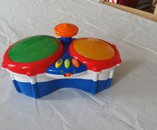 toy drum and toy train