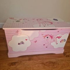 Kids Wooden Toy Box