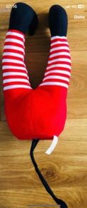 Santa Legs Christmas decoration