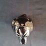 Black Ceramic Cat Vase and Dog Image 3