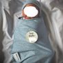 Say Hello Newborn sawddle & hat birth announcement Image 2