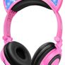 Kids Headphones, Cat Ear LED Light Up Wired Headphones Over Ear with 85dB Volume Limited Hearing Protection,Cute Headphones for Girls MULTIPLE COLOURS AVAILABLE (FREE POSTAGE) Image 3