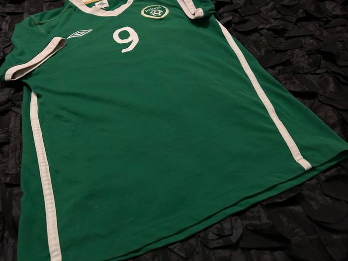 Republic Of Ireland Match Worn / Issue 2010 2011 Home Jersey Shirt Umbro