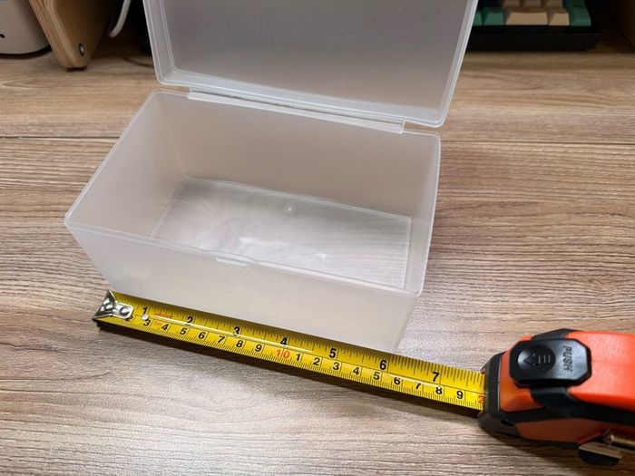2 Large Frosted Plastic Storage Boxes with Hinged Lids