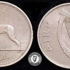 [#495] - Ireland 1959 | 6 Pence | Irish 6d | Wolfhound | KM.13a